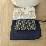 Dior, Oblique Zipped Long Wallet, , Blue, New - Image 16