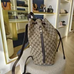 Gucci, Drawstring Bagpack, , Beige, Like New - Image 5