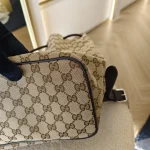 Gucci, Drawstring Bagpack, , Beige, Like New - Image 7