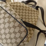 Gucci, Drawstring Bagpack, , Beige, Like New - Image 8