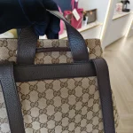 Gucci, Drawstring Bagpack, , Beige, Like New - Image 14