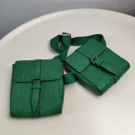 Gucci, Embossed Belt Bag, , Green, Very Very  Good - Image 3