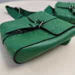 Gucci, Embossed Belt Bag, , Green, Very Very  Good - Image 5