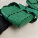 Gucci, Embossed Belt Bag, , Green, Very Very  Good - Image 9