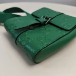 Gucci, Embossed Belt Bag, , Green, Very Very  Good - Image 12