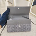 Goyard, Varenne Continental Wallet, , Gray, Used Once - Image 7
