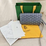 Goyard, Varenne Continental Wallet, , Gray, Used Once - Image 15