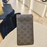 Celine, Vertical Mobile Phone Pouch, , Brown, Very Very  Good - 图片 3