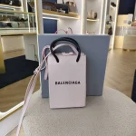 Balenciaga, Shopping Phone Holder Bag , , Pink, Very Very  Good - 图片 17