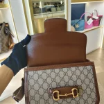 Gucci, Horsebit 1955 Shoulder Bag, Medium, Beige, Very Very  Good - Image 16
