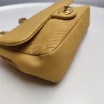 Chanel, Chevron Crumpled, 10", Yellow, Good - Image 4