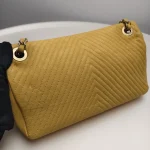 Chanel, Chevron Crumpled, 10", Yellow, Good - Image 13