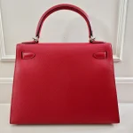 Hermes, Kelly 28 Sellier Verso, 28, Red, Very Very  Good - Image 7