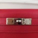 Hermes, Kelly 28 Sellier Verso, 28, Red, Very Very  Good - Image 8
