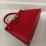 Hermes, Kelly 28 Sellier Verso, 28, Red, Very Very  Good - Image 10