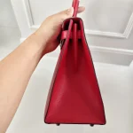 Hermes, Kelly 28 Sellier Verso, 28, Red, Very Very  Good - Image 13
