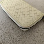 Bottega Veneta, Intrecciato Zip-Around Wallet , , Cream, Very Good - 图片 6