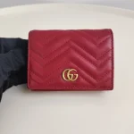 Gucci, GG Marmont Card Case Wallet, , Red, Very Good - Image 3