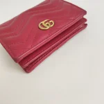 Gucci, GG Marmont Card Case Wallet, , Red, Very Good - Image 6