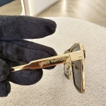 Louis Vuitton, 1.1 Evidence Metal Square Sunglasses, , Black, Like New - Image 6
