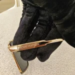 Louis Vuitton, 1.1 Evidence Metal Square Sunglasses, , Black, Like New - Image 7