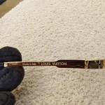 Louis Vuitton, 1.1 Evidence Metal Square Sunglasses, , Black, Like New - Image 9