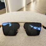 Louis Vuitton, 1.1 Evidence Metal Square Sunglasses, , Black, Like New - Image 10