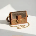 Louis Vuitton, Dauphine, MM, Brown, Very Very  Good