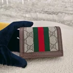 Gucci, Ophidia Small Card Case Wallet, Small, Brown, Very Good - Image 11