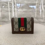 Gucci, Ophidia Small Card Case Wallet, Small, Brown, Very Good - Image 12