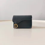 Dior, Saddle Lotus Wallet , , Black, Very Good - Image 3