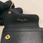 Dior, Saddle Lotus Wallet , , Black, Very Good - Image 6