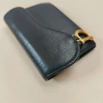 Dior, Saddle Lotus Wallet , , Black, Very Good - Image 11