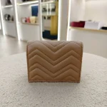 Gucci, GG Marmont Card Case Wallet, Small, Beige, New - Image 11