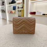 Gucci, GG Marmont Card Case Wallet, Small, Beige, New - Image 12