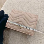 Gucci, GG Marmont Card Case Wallet, Small, Beige, New - Image 3