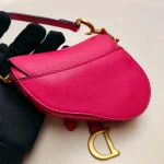 Dior, Saddle Bag, Micro, Pink, Like New - Image 18