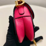 Dior, Saddle Bag, Micro, Pink, Like New - Image 22