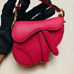 Dior, Saddle Bag, Micro, Pink, Like New - Image 24
