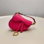 Dior, Saddle Bag, Micro, Pink, Like New - Image 25