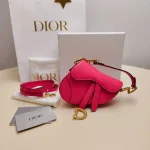Dior, Saddle Bag, Micro, Pink, Like New - Image 26