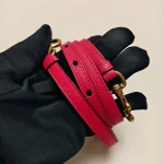 Dior, Saddle Bag, Micro, Pink, Like New - Image 6