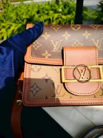 Louis Vuitton, Dauphine, Mini, Brown, Very Like New - Image 24
