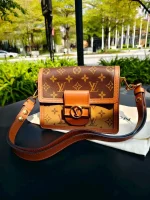 Louis Vuitton, Dauphine, Mini, Brown, Very Like New - Image 26