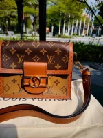 Louis Vuitton, Dauphine, Mini, Brown, Very Like New - Image 43
