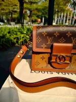 Louis Vuitton, Dauphine, Mini, Brown, Very Like New - Image 44
