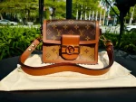 Louis Vuitton, Dauphine, Mini, Brown, Very Like New - Image 47