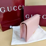 Gucci, Chain Wallet Gucci Script, , Pink, New - Image 24