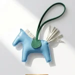 Hermes, Rodeo Charm, PM, Blue, Very Good