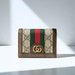 Gucci, Ophidia Small Card Case Wallet, Small, Brown, Very Good